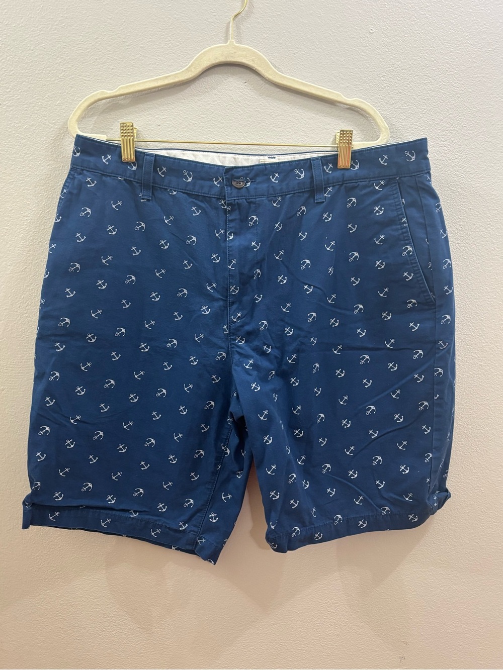 Dockers Men's Navy Anchor Print Shorts size 36